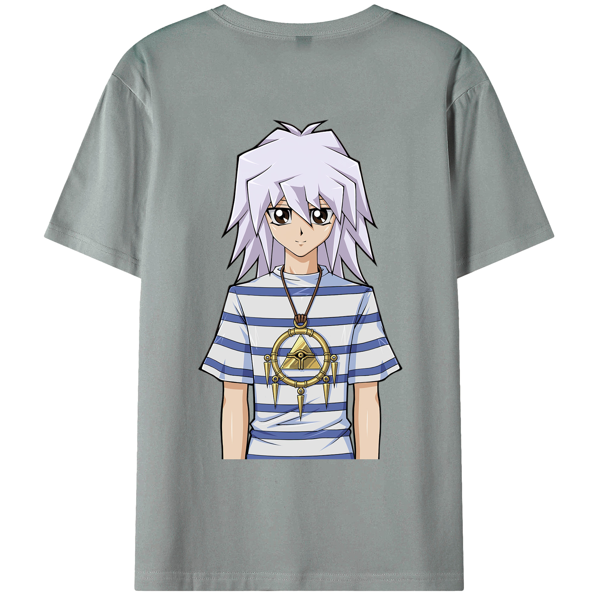 （画像用） 遊☆戯☆王 Yu-Gi-Oh! 綿100％ メンズ半袖Tシャツ（バックプリント） 通気性